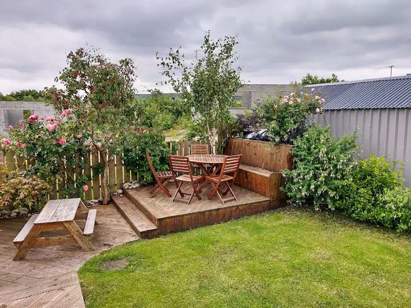 Rear garden and patio